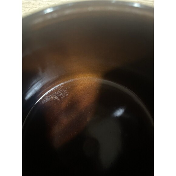 Vintage 1950s/60s WEST BEND Brown Bean Pot Stoneware w/ Oven Use Only - Picture 10 of 14